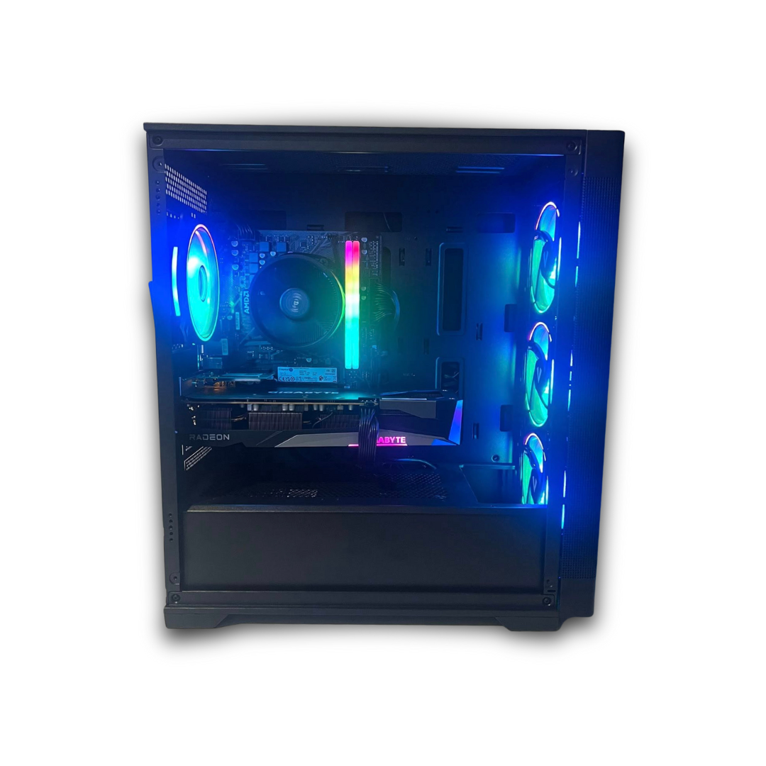 "Glass Cannon": Ryzen 5 8400F - Nvidia RTX 5060 8GB - 32GB RAM - 1TB SSD - B650m Wi-Fi - Windows 11 Home